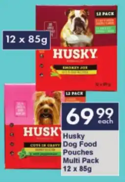 President Hyper Husky Dog Food Pouches Multi Pack offer