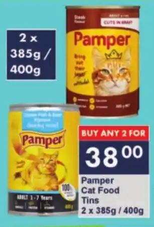 President Hyper Pamper Cat Food Tins offer