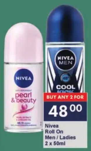 President Hyper Nivea Roll On Men/ Ladies offer
