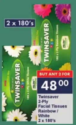 President Hyper Twinsaver 2-Ply Facial Tissues Rainbow/ White offer