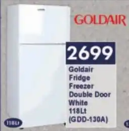 President Hyper Goldair Fridge Freezer Double Door White offer