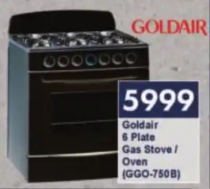 President Hyper Goldair 6 Plate Gas Stove/ Oven offer