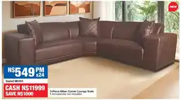 OK Furniture Milan Corner Lounge Suite offer