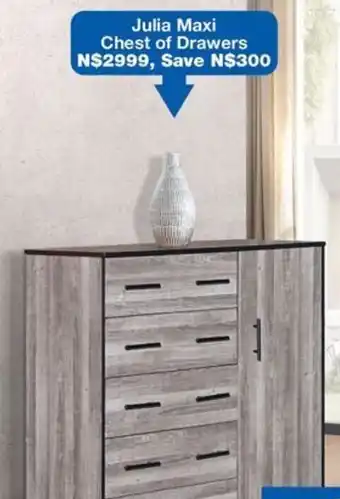 OK Furniture Julia Maxi Chest of Drawers offer