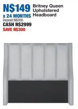 OK Furniture Britney Queen Upholstered Headboard offer