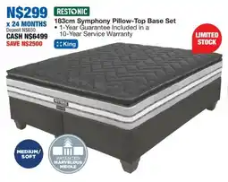 OK Furniture Restonic Symphony Pillow-Top Base Set offer