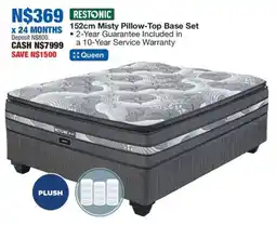 OK Furniture Restonic Misty Pillow-Top Base Set offer