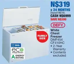OK Furniture Defy White Chest Freezer offer