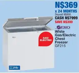 OK Furniture Zero White Gas/ Electric Chest Freezer offer