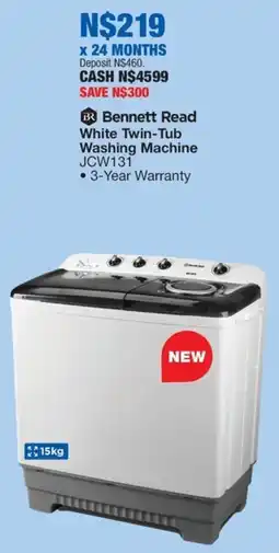 OK Furniture Bennett Read White Twin-Tub Washing Machine offer
