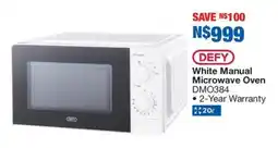 OK Furniture Defy White Manual Microwave Oven offer