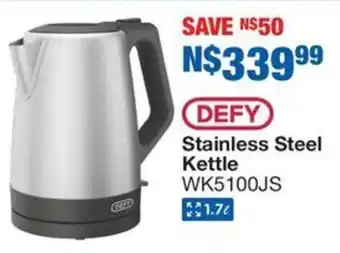 OK Furniture Defy Stainless Steel Kettle offer