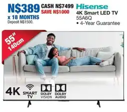 OK Furniture Hisense 4K Smart LED TV offer