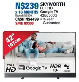 OK Furniture SKYWORTH Full HD Google TV offer