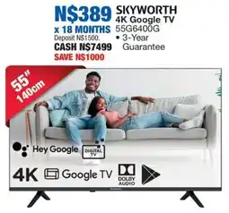 OK Furniture SKYWORTH 4K Google TV offer