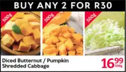 Oxford Freshmarket Diced Butternut/ Pumpkin Shredded Cabbage offer
