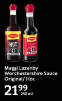 Oxford Freshmarket Maggi Lazenby Worchestershire Sauce Original/ Hot offer