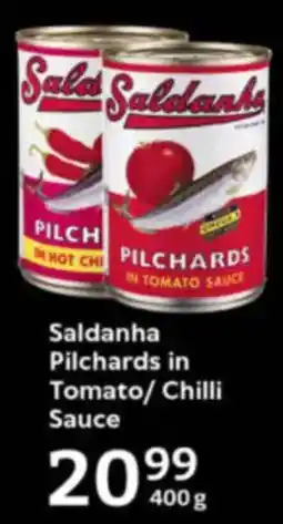 Oxford Freshmarket Saldanha Pilchards in Tomato/ Chilli Sauce offer