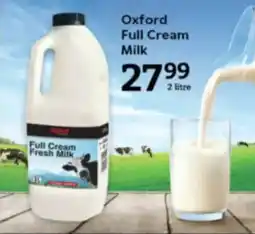 Oxford Freshmarket Oxford Full Cream Milk offer