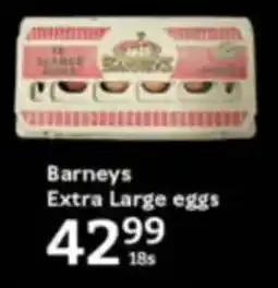 Oxford Freshmarket Barneys Extra Large eggs offer