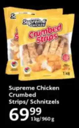 Oxford Freshmarket Supreme Chicken Crumbed Strips/ Schnitzels offer