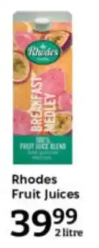 Oxford Freshmarket Rhodes Fruit Juices offer