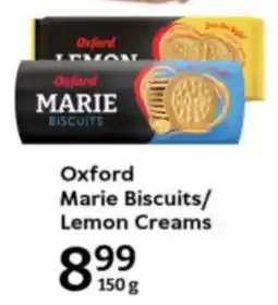Oxford Freshmarket Oxford Marie Biscuits/ Lemon Creams offer
