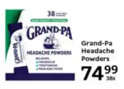 Oxford Freshmarket Grand-Pa Headache Powders offer