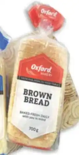 Oxford Freshmarket Oxford Sliced/ Unsliced Brown Bread offer