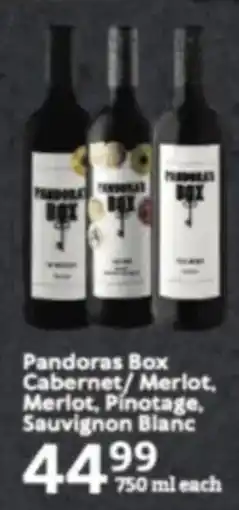 Oxford Freshmarket Pandoras Box Cabernet/ Merlot, Merlot, Pinotage, Sauvignon Blanc offer