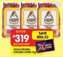 Shoprite Goldi frozen chicken livers offer