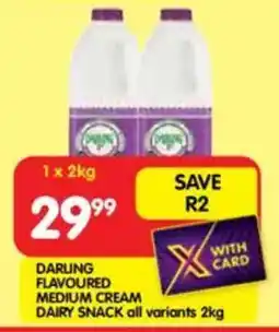 Shoprite Darling flavoured dairy snack all variants offer