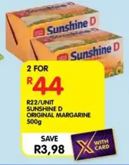 Shoprite Sunshine d original margarine offer
