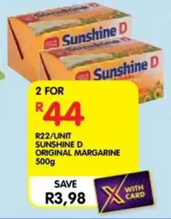 Shoprite Sunshine d original margarine offer