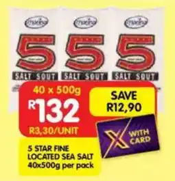 Shoprite 5 star fine located sea salt offer