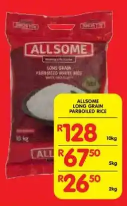 Shoprite Allsome long grain parboiled rice offer