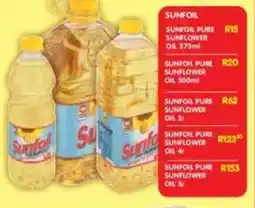 Shoprite Sunfoil pure sunflower oil offer