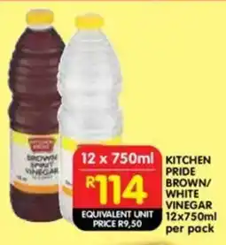 Shoprite Kitchen pride brown/ white vinegar offer