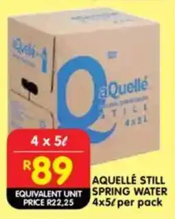 Shoprite Aquelle still spring water offer
