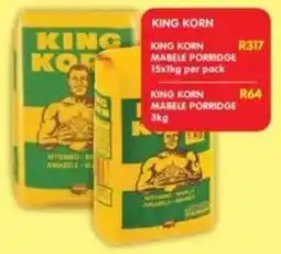 Shoprite King korn mabele porridge offer