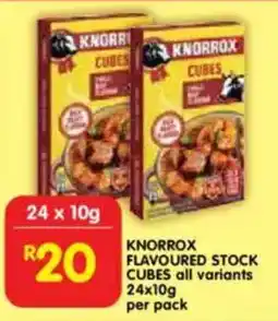 Shoprite Knorrox flavoured stock cubes all variants offer
