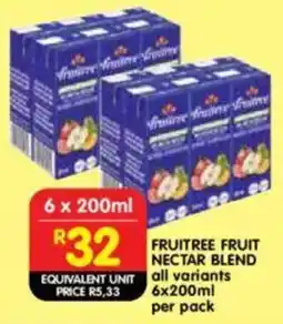 Shoprite Fruitree fruit nectar blend all variants offer