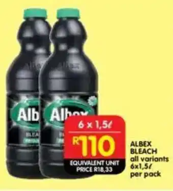 Shoprite Albex bleach all variants offer