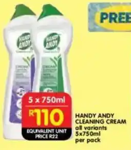 Shoprite Handy andy cleaning cream all variants offer