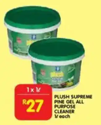Shoprite Plush supreme pine gel all purpose cleaner offer