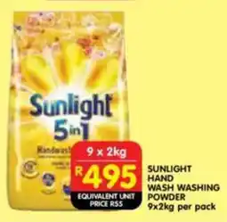 Shoprite Sunlight hand washing powder offer