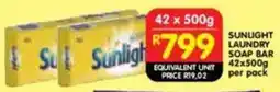 Shoprite Sunlight laundry soap bar offer