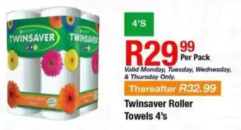 Take 'n Pay Twinsaver Roller Towels offer
