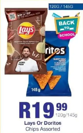 Take 'n Pay Lays Or Doritos Chips Assorted offer