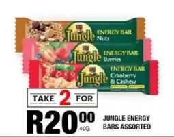 Take 'n Pay Jungle energy bars assorted offer